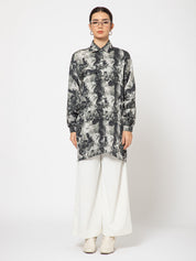 Birds in argument Black and white top