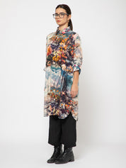 River and Flowers with clouds Long Shirt