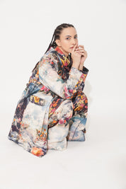 Roses ,River and clouds with some chaos Pant suit set