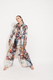 Roses ,River and clouds with some chaos Pant suit set