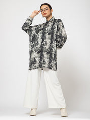 Birds in argument Black and white top