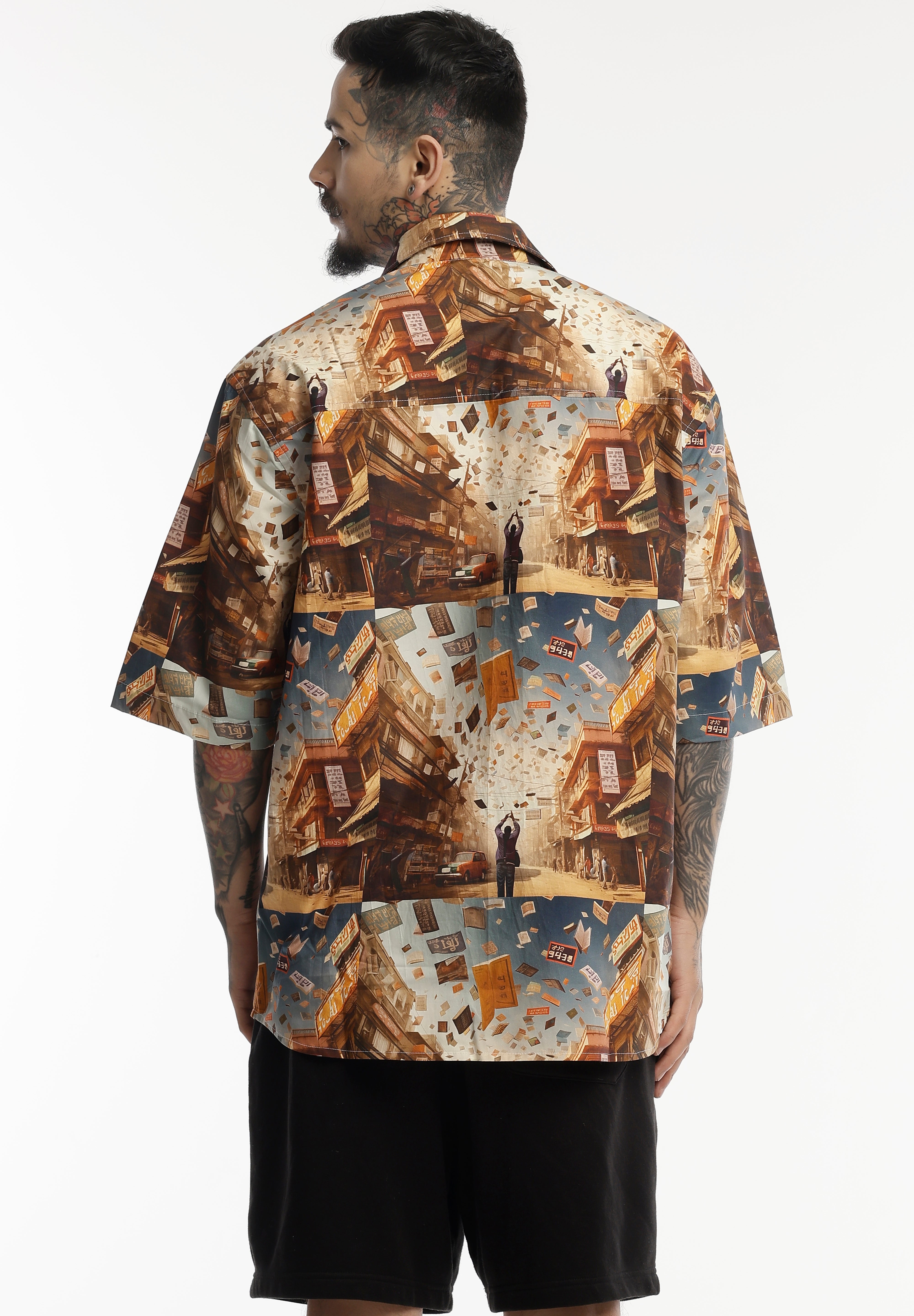 Monk chasing his books Mens Shirt